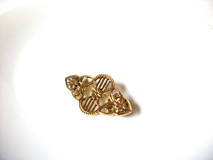 Vintage Art Deco Gold Toned Brooch Pin 121920