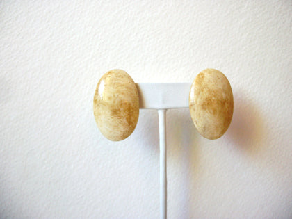 1950s Marbleized Vintage Earrings 61620