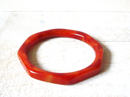 Retro Fiery Paprika Bangle Bracelet 62620