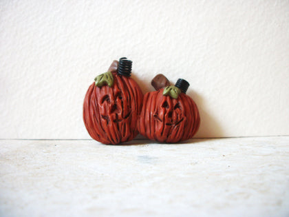 Vintage Scary Halloween Pumpkin Brooch 62120