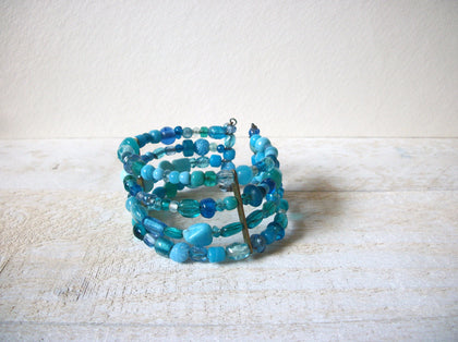 Hand Made Retro Blue Glass Bracelet 62420