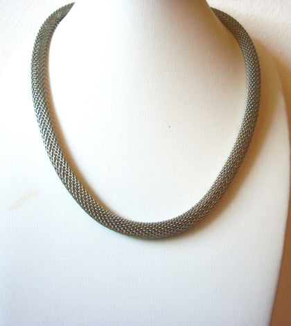 Retro Silver Coil Snake Necklace 61520