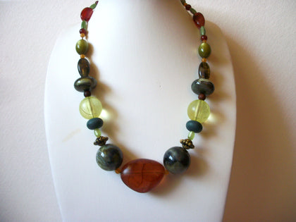 Vintage Lucite Garden Princess Necklace 61820