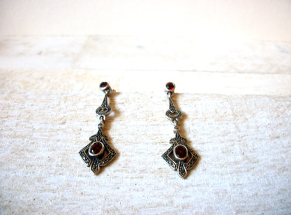 Vintage Victorian Red Earrings 61520