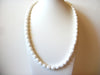 Retro White 1970s Lucite Necklace 61320