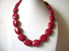 Vintage Lucite Rust Paprika Necklace 62520