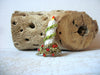 Vintage Christmas Candle Brooch 62020