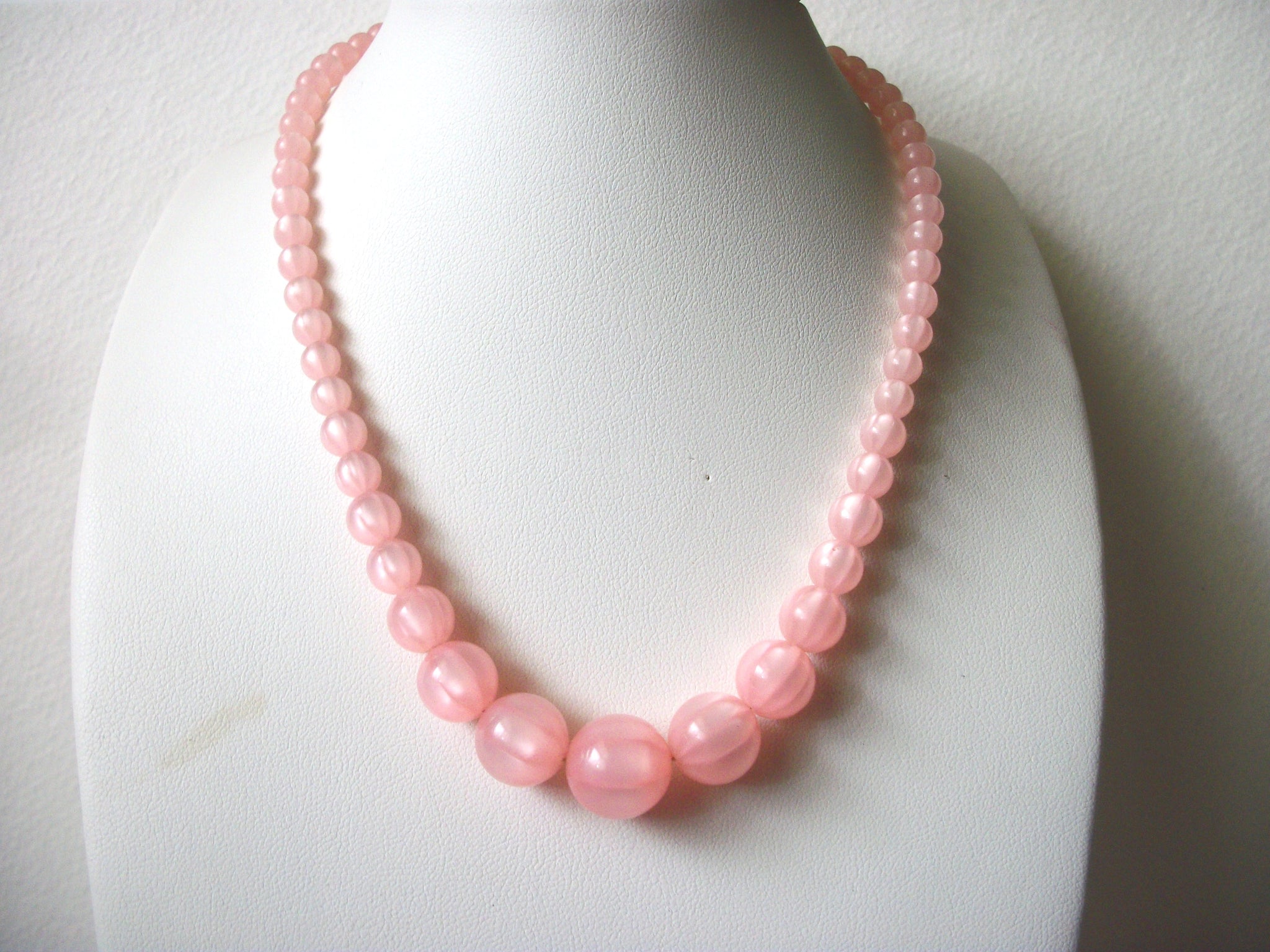 1950s Pink Moon Glow Necklace 61720