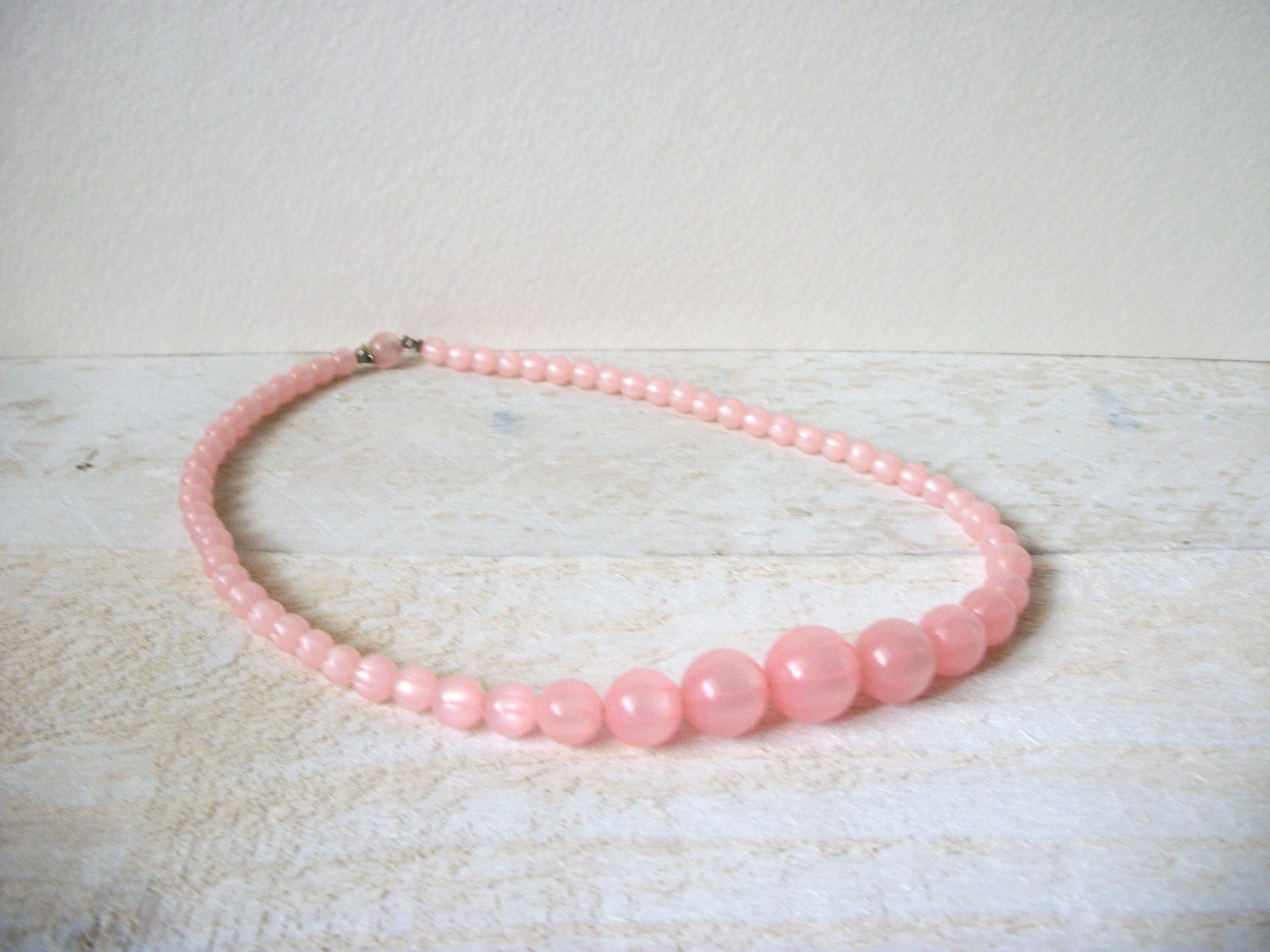1950s Pink Moon Glow Necklace 61720