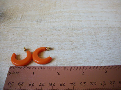 Vintage Orange Earrings 61620