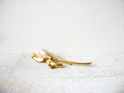 Long Vintage MARVELLA Rose Brooch 61720