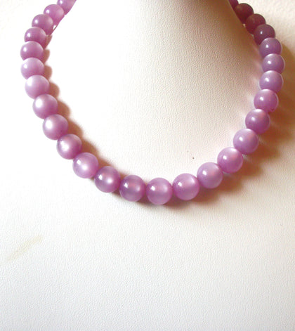 Vintage Moon Glow Lilac Lavender Necklace 61920