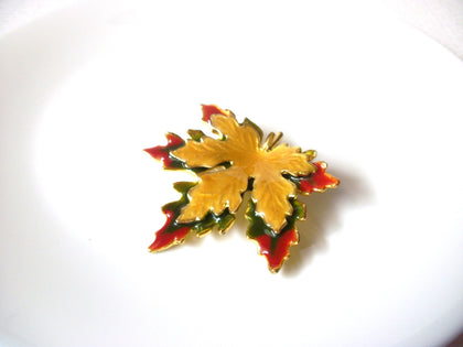 Vintage Maple Fall Leaf Brooch Pin 121720