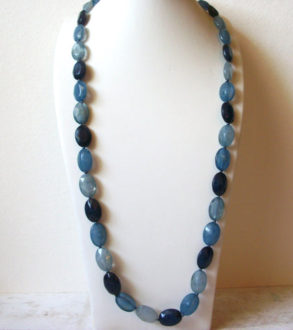 Vintage Blue Beads Necklace 61720