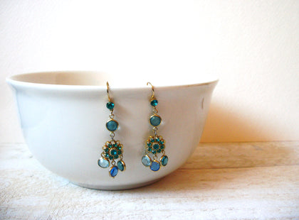 Vintage Chandelier Rhinestone Earrings 61520