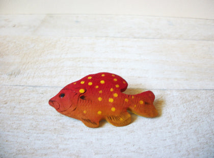 Large Hand Painted Vintage Fish Brooch 61620