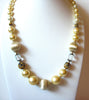 JAPAN Yellow Glass Necklace 61920