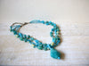 Retro Blue Glass Necklace 62520