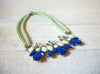 Retro Blue Mint Green Statement Necklace 60920