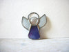 Vintage 1950s Frosted Glass Angel Brooch 62820