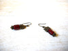 Bohemian Red Glass Earrings 62920