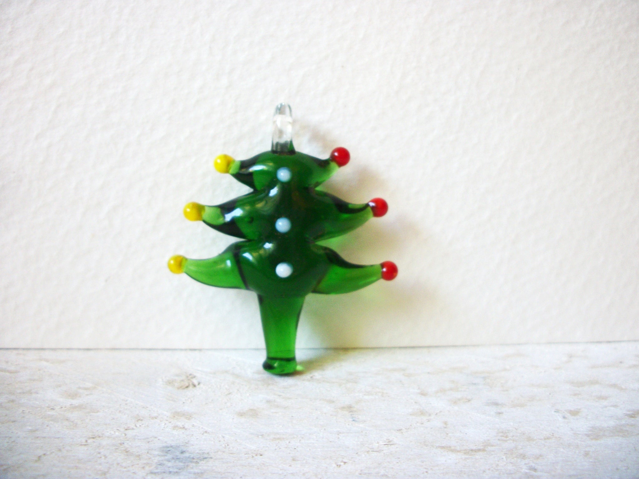 Hand Made Murano Glass Christmas Tree Pendant 61720
