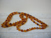 1970s Vintage Amber Gold Toned Necklace 61320