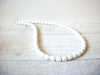 Retro White 1970s Lucite Necklace 61320