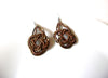 Hand Made Bronze Glass Bohemian Dangle Earrings 121920