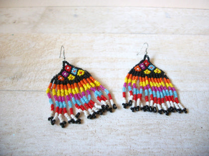 Colorful Native American Glass Earrings 62620