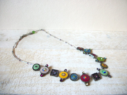 Retro 1970s Rhinestones Necklace 61920