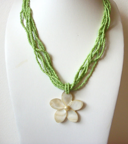 Retro Glass Shell Necklace 61620