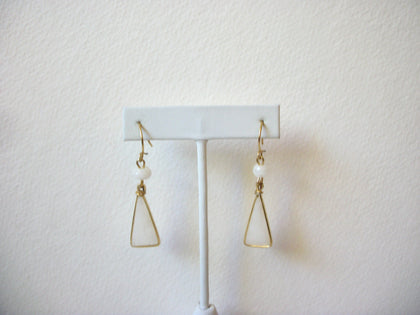 Vintage Frosted Glass Earrings