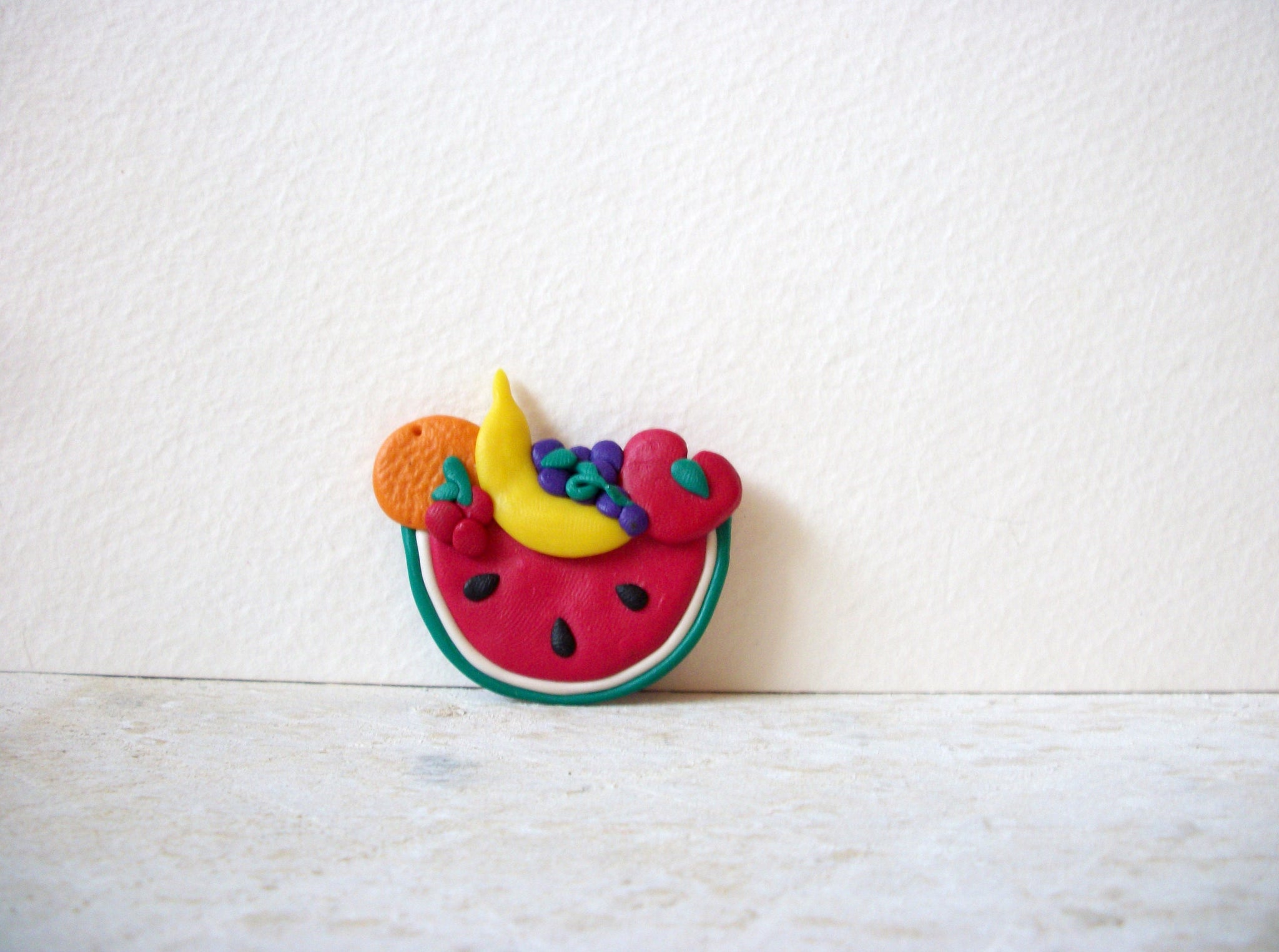 Hand Made FIMO Clay Watermelon Fruits Brooch 70220