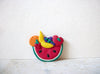 Hand Made FIMO Clay Watermelon Fruits Brooch 70220