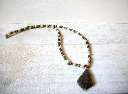 Bohemian Jasper Stone Necklace 61820