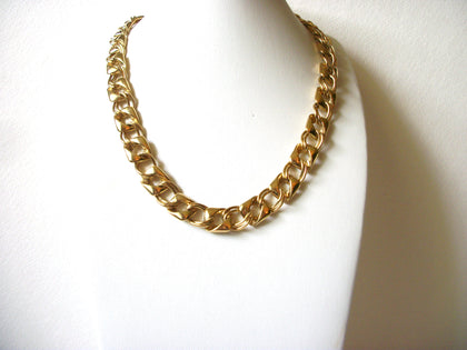 Vintage Gold Toned Links Necklace 61020