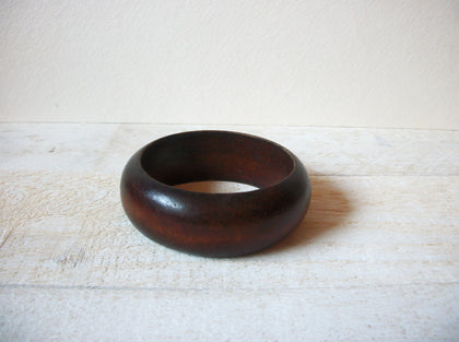 African Dark Wood Bangle Bracelet 70120