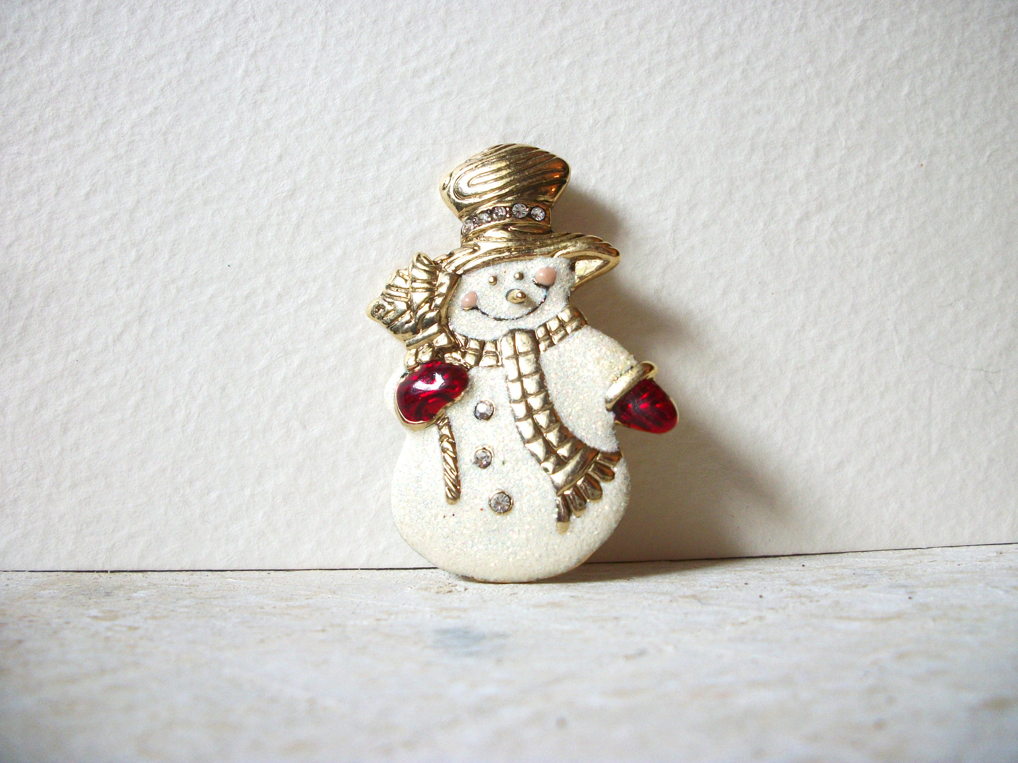 Retro Christmas Snowman Brooch 62320