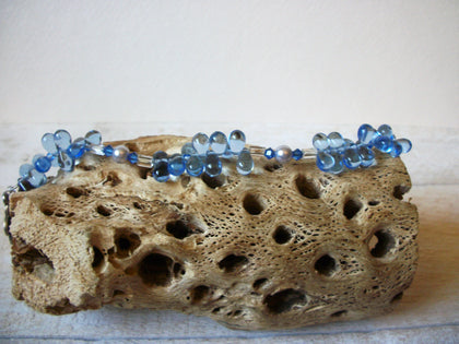 Vintage Blue Glass Bracelet 61520