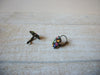 Vintage Colorful Glass Flower Earrings 61520