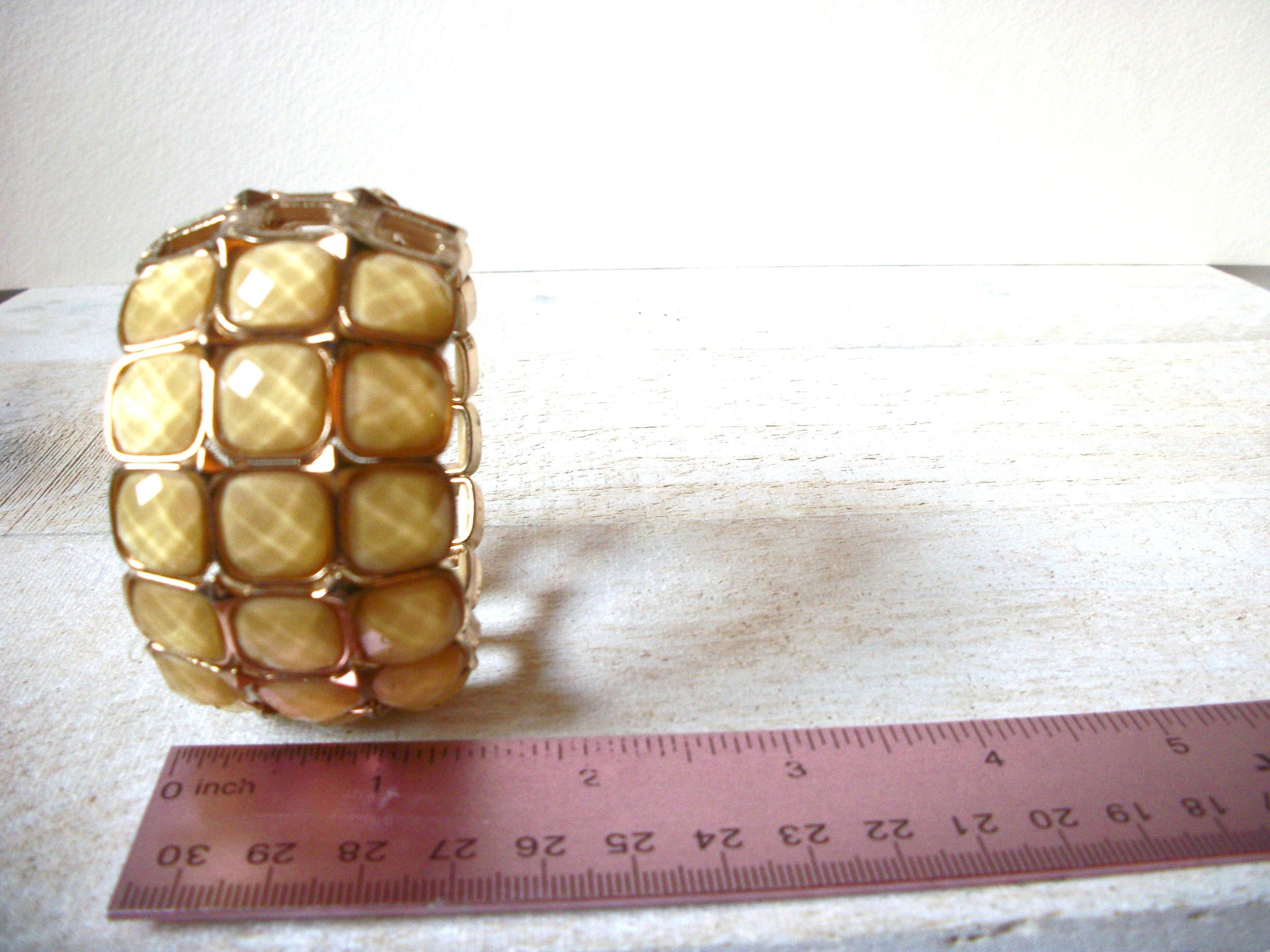 Retro Chunky Wide Gold Bracelet 62220