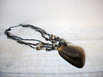 Vintage Paua Shell Abalone Necklace 61120