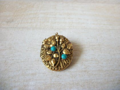 Vintage Black Gold Locket Brooch 70220