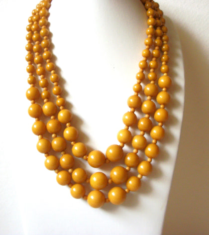 Vintage Ocre Toned Necklace 62620