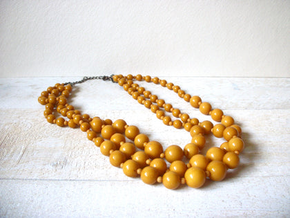 Vintage Ocre Toned Necklace 62620