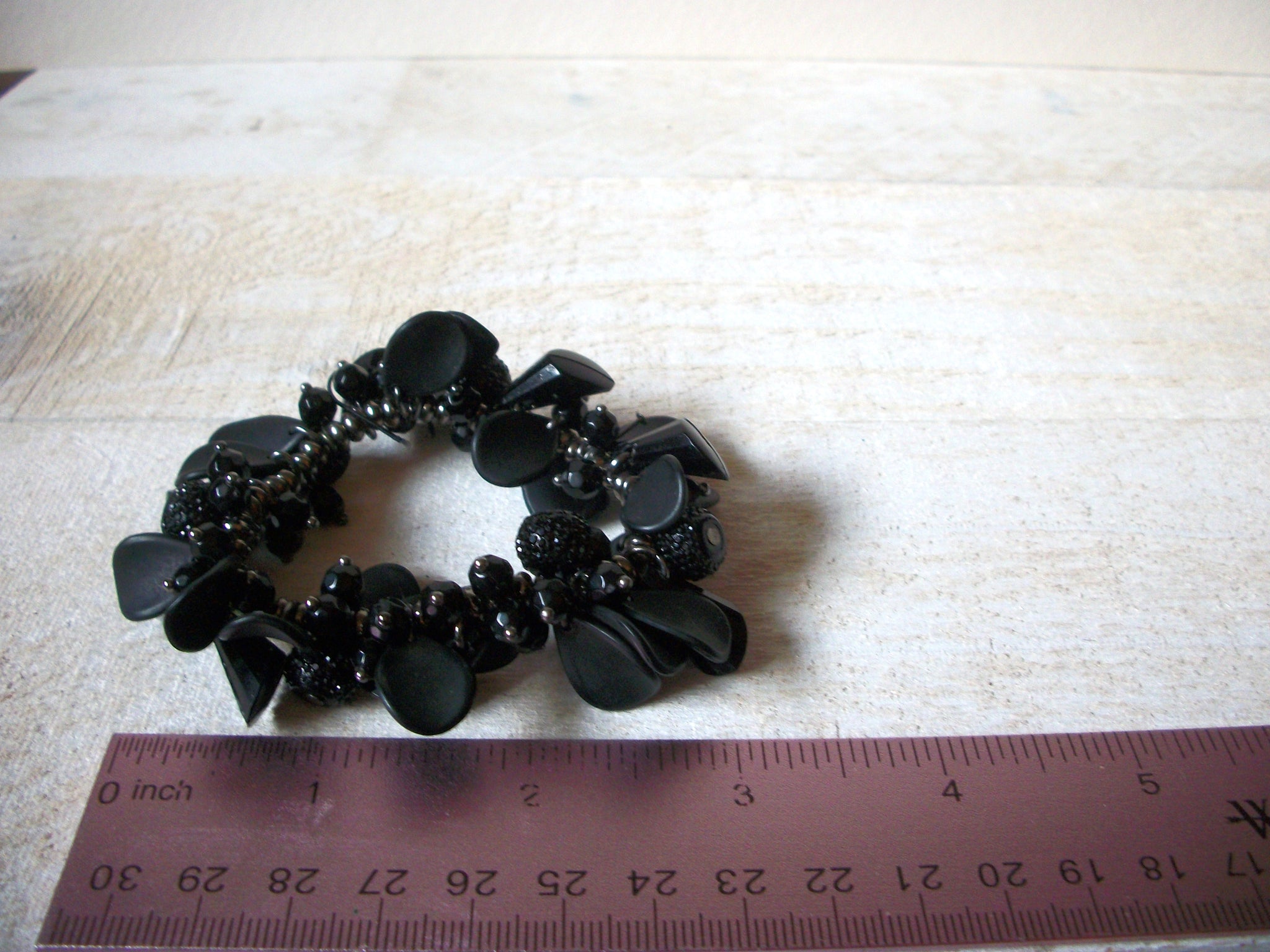 Retro Floral Lucite Glass Bracelet 62120