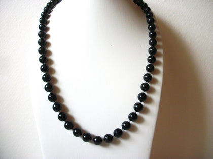Retro Black Beaded Necklace 62820