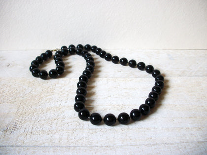 Retro Black Beaded Necklace 62820