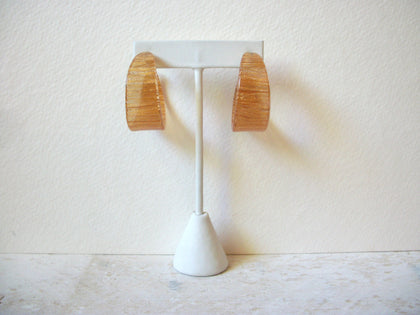 Retro Golden Apricot Hoop Earrings 63020